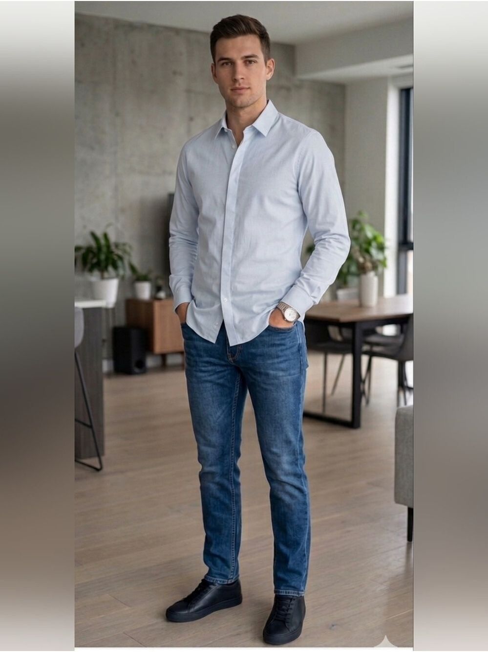 The Kooples Sky Blue Dress Shirt